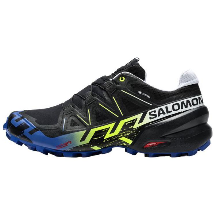 

SALOMON Кроссовки Speedcross 6 с противоскользящим и износостойким покрытием, легкие, низкие, для бега по пересеченной местности, черные, мужские
