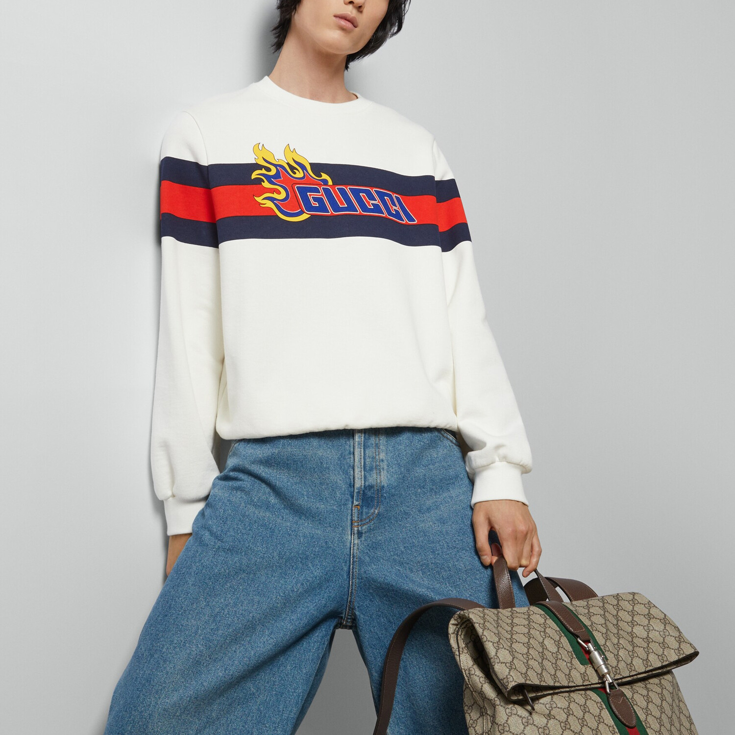 Толстовка Gucci Ivory White, мужская, белый — фото 4