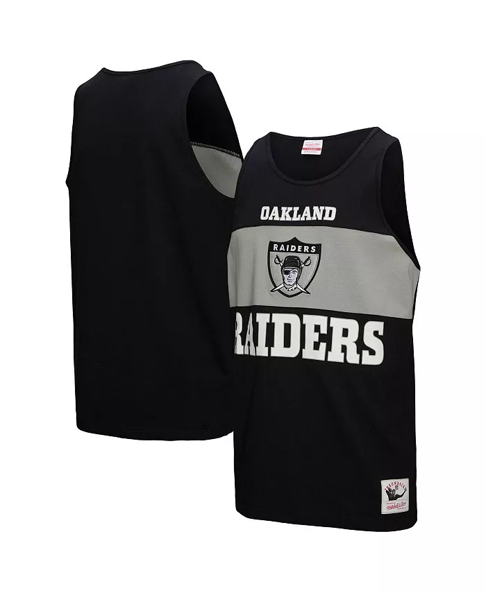 

Мужская черная майка Oakland Raiders Retro Color Block Mitchell & Ness