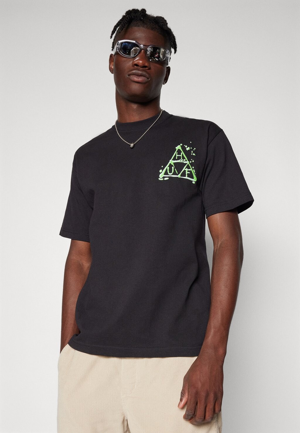 

Футболка с принтом Wet Wild Tee Unisex HUF, черная