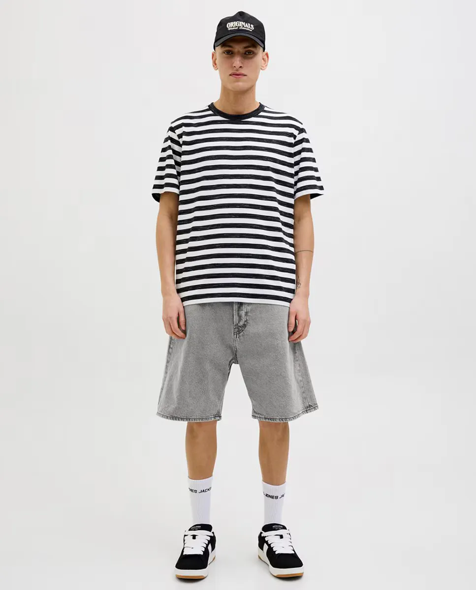 

Свободные мужские джинсовые шорты-бермуды Jack & Jones, серый