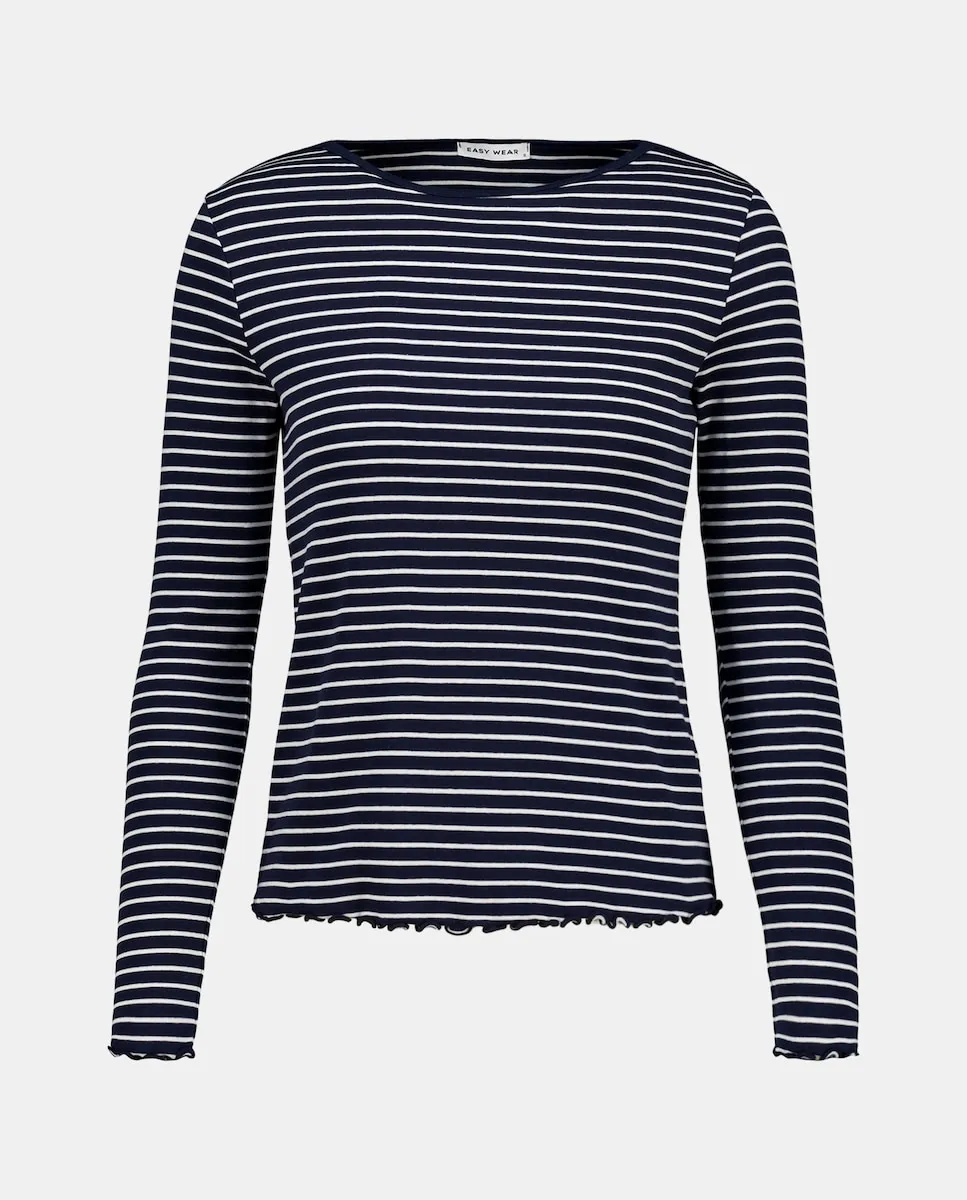 

Женская базовая футболка с длинным рукавом Easy Wear, синий