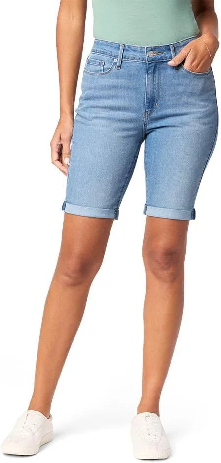 Шорты бермуды женские Levi Strauss Signature Gold, цвет Space Ice