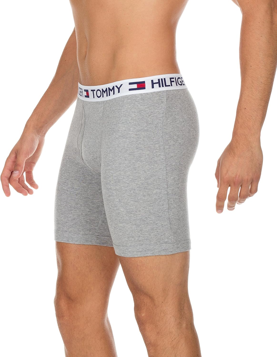 Мужское нижнее белье Tommy Hilfiger, классика, 4 пары боксеров, эксклюзивно на Amazon, 2 Grey, 2 Navy — фото 3