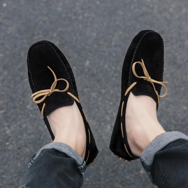 Лоферы мужские кожаные, Loafers for Men, черный SayfuR — фото 2