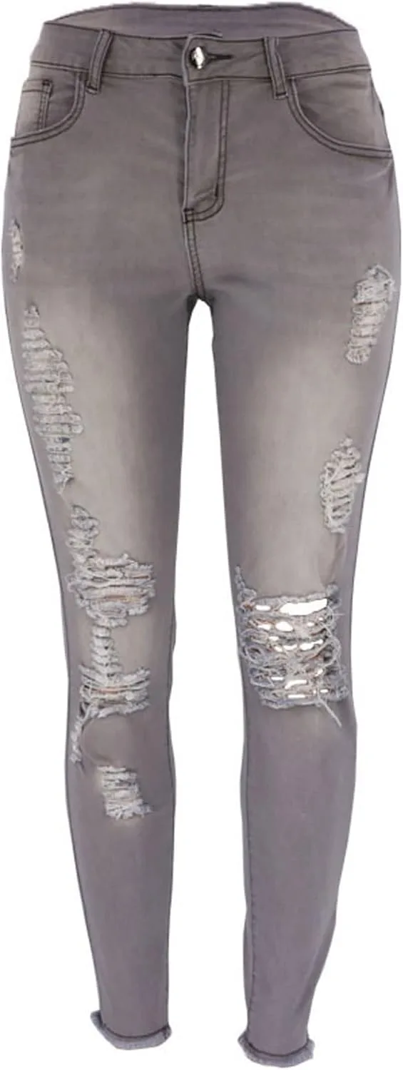 

Женские джинсы скинни с высокой эластичностью и эффектом подъема бедер Bestgift