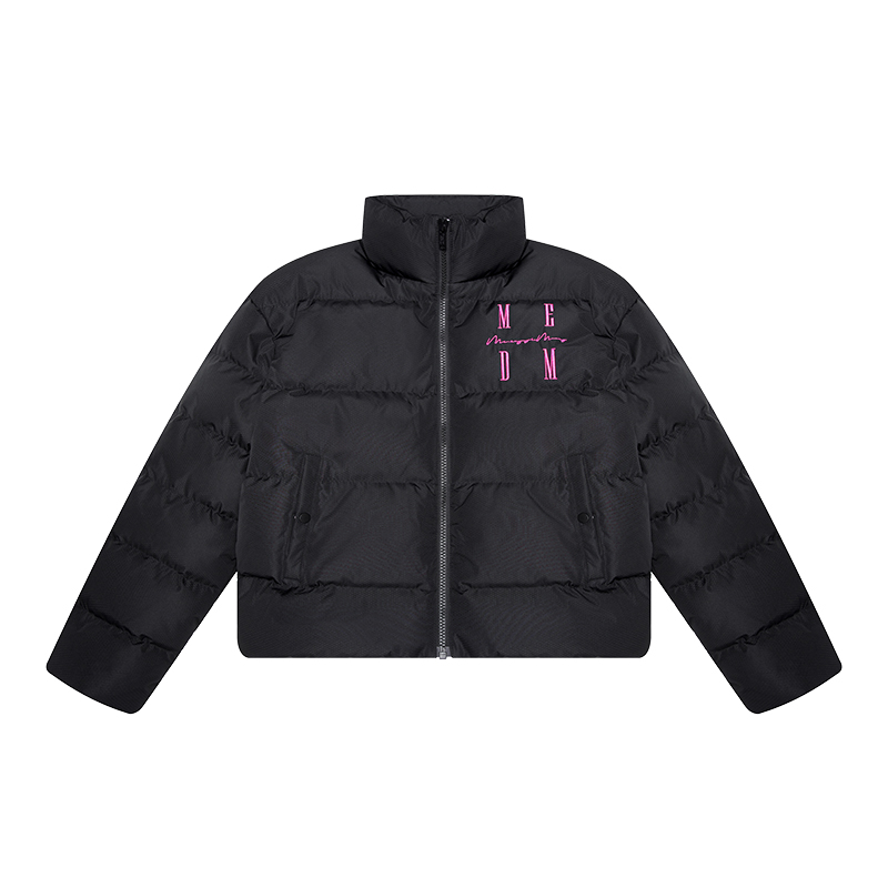 

Пуховик унисекс MR.ENJOYDA MONEY, черный/розовый