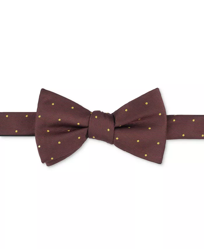 

Мужской коричневый галстук-бабочка в горошек Tayion Collection