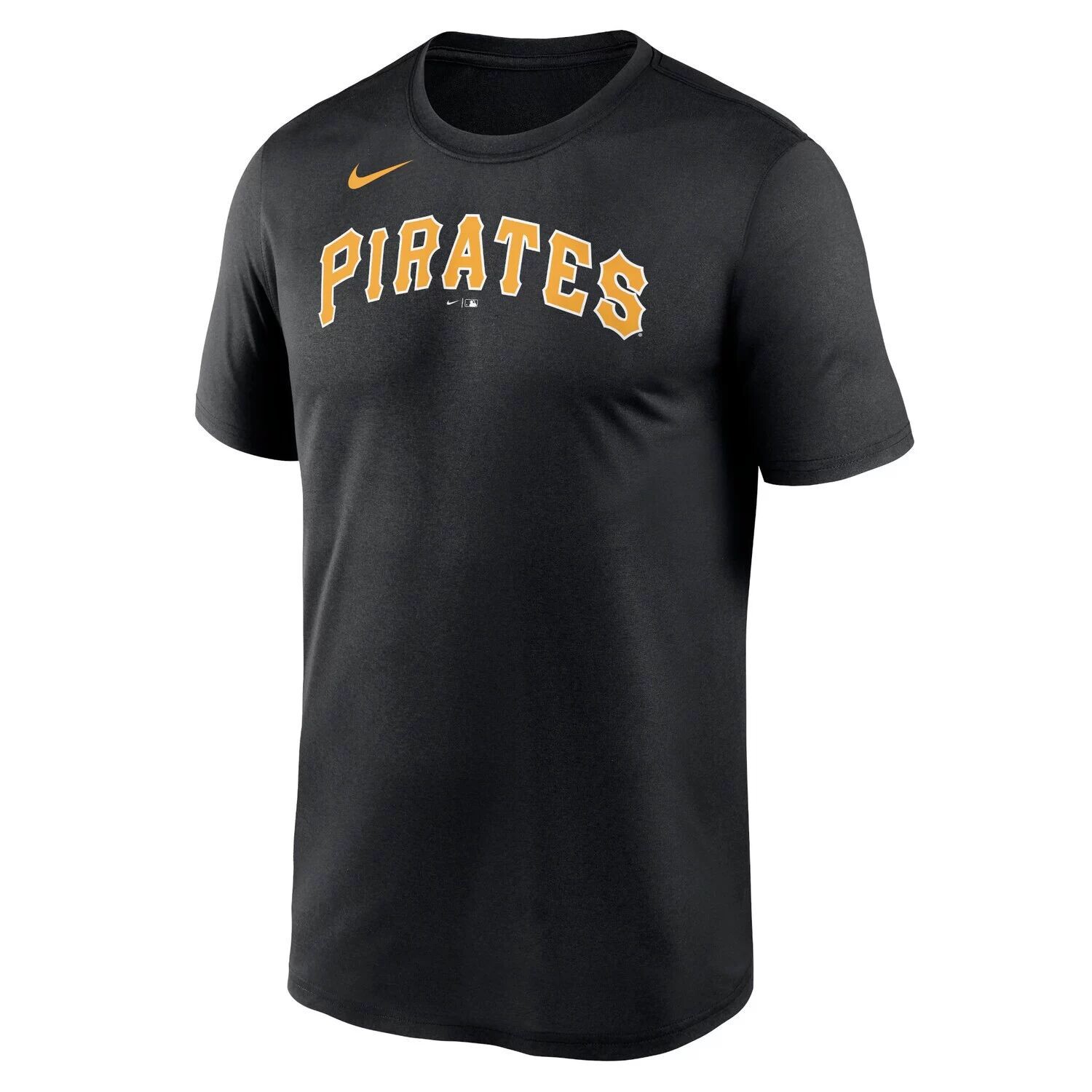 Мужская черная футболка Nike Pittsburgh Pirates New Legend с надписью — фото 2