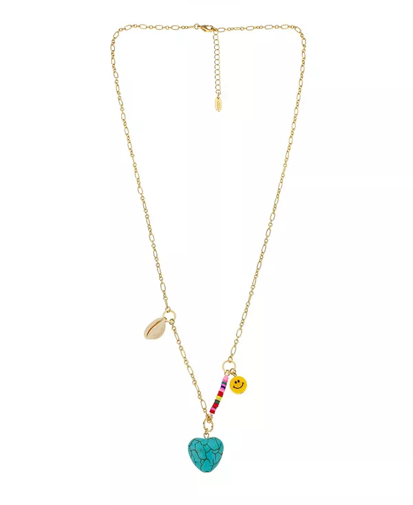 

Ожерелье из 18-каратного золота с цепочкой и бусинами Ettika, gold-tone