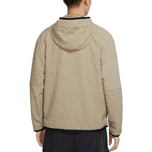Куртка Nike Sportswear Tech Essentials Lined Woven Full-Zip Hooded Jacket 'Tan', цвет tan/multi-color — фото 4