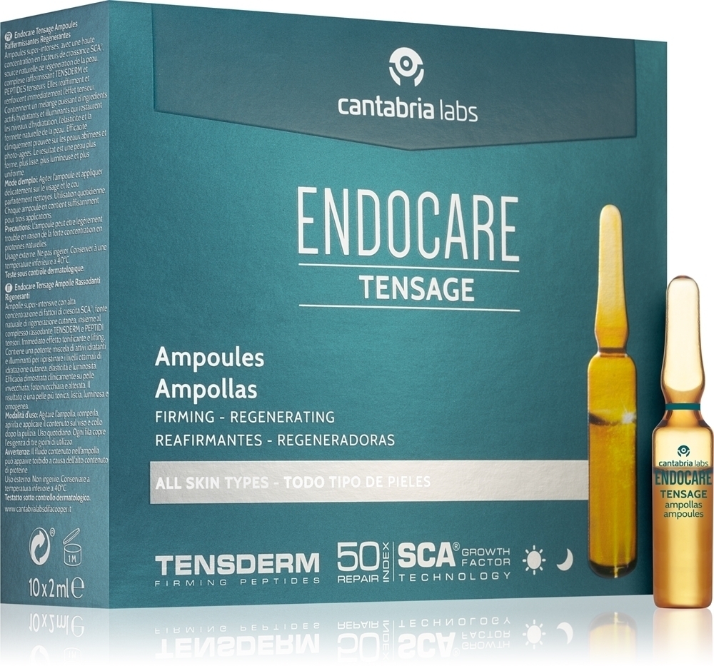 

Ампула Tensage с укрепляющим эффектом Endocare, 10× 2 мл