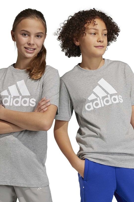 

Детская хлопковая футболка U BL adidas, серый