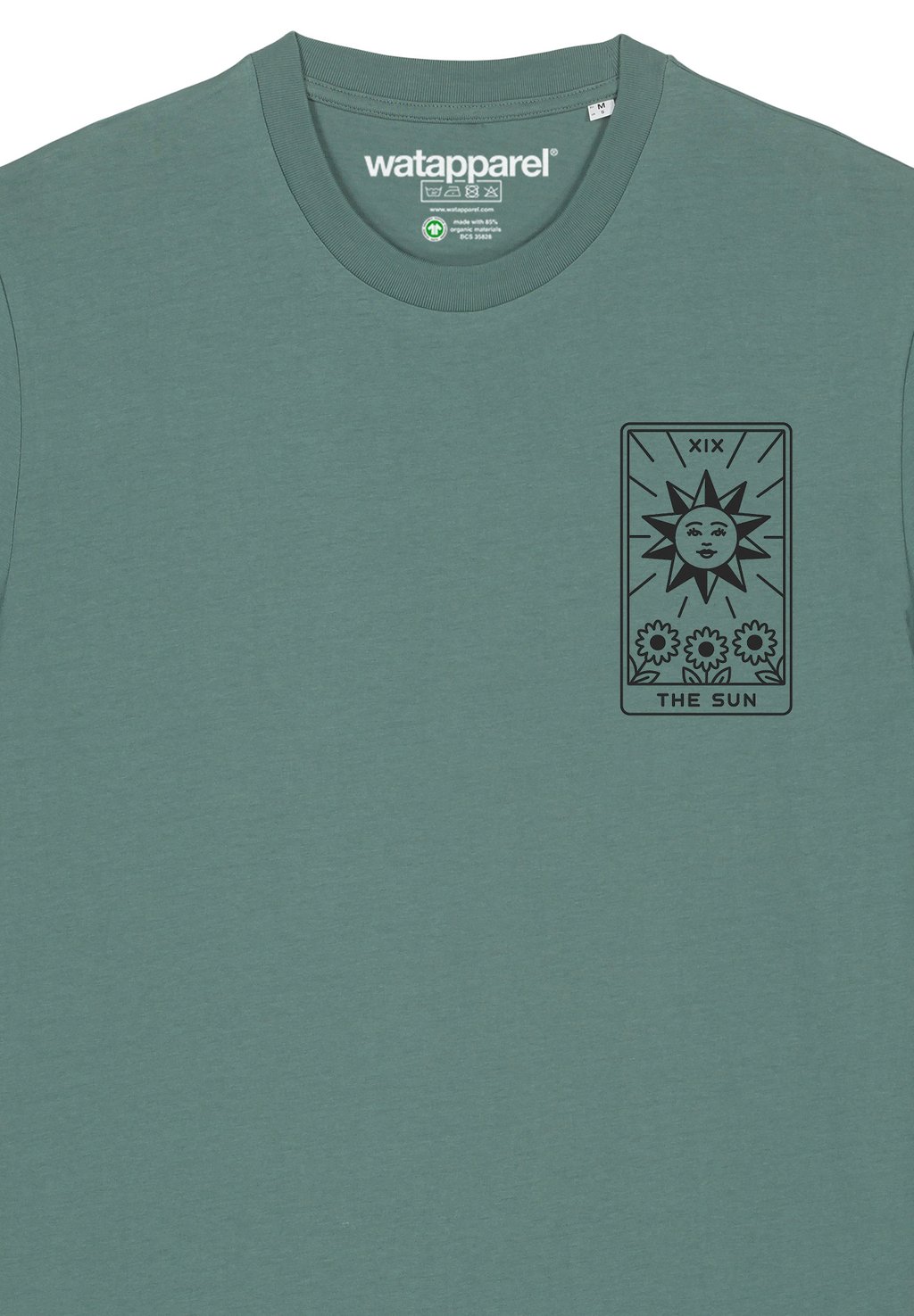 

Футболка с принтом TAROT THE SUN watapparel, темно-зеленый