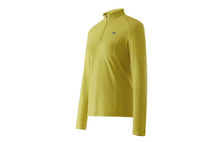 

Футболка женская с полуоткрытым воротником KOLON SPORT, желтый зеленый yg