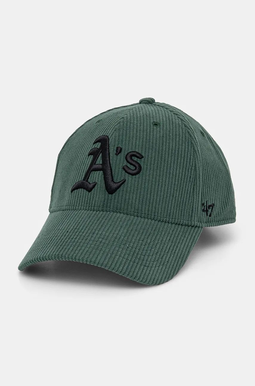 

Вельветовая фуражка 47 бренда MLB Oakland Athletics 47 Brand, зеленый