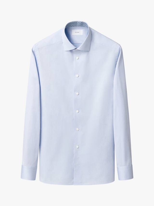 

Футболка из хлопкового габардина Signature Eton, Light Blue