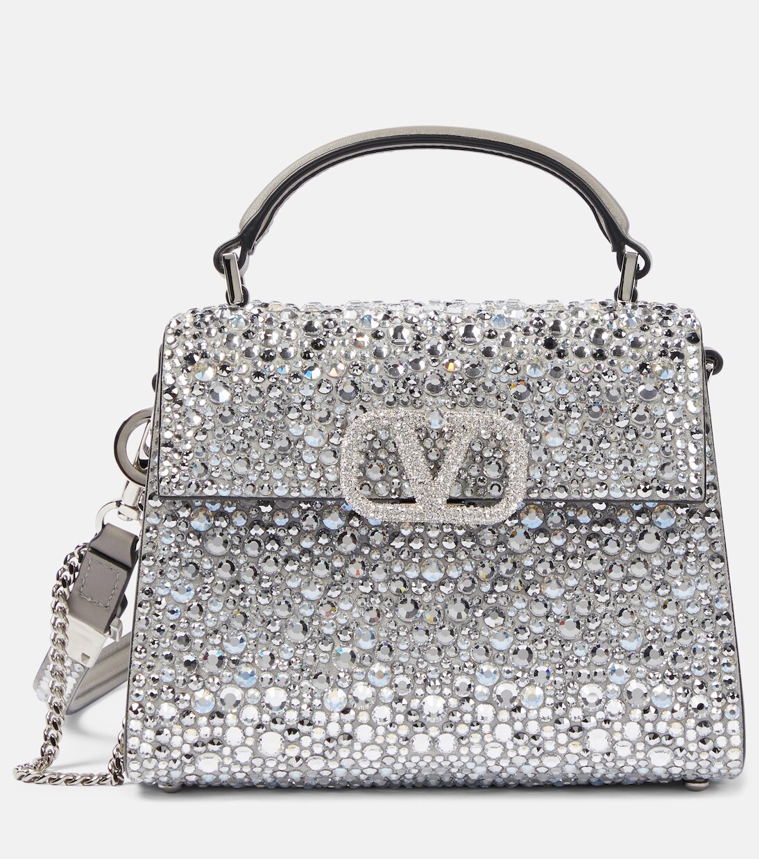 

Мини-сумка на плечо vsling Valentino Garavani, серебро