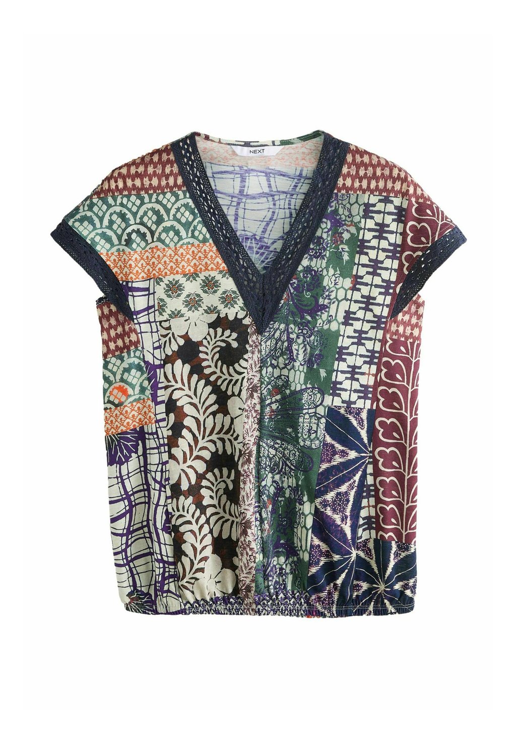 

Футболка с принтом TALL FIT V-NECK BUBBLEHEM Next, синий