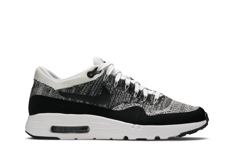 

Кроссовки Nike Air Max 1 Ultra Flyknit 'White Black', черный