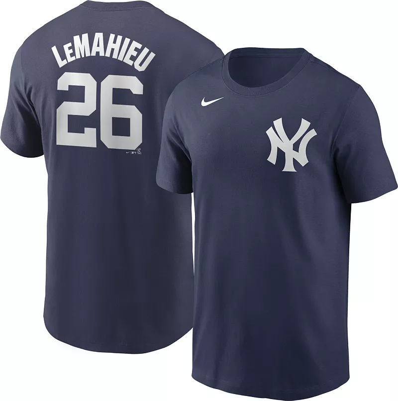 

Мужская темно-синяя футболка Nike New York Yankees DJ LeMahieu #26
