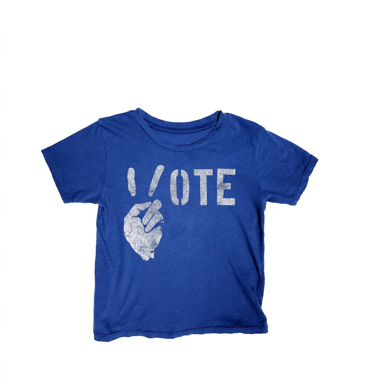 

Футболка для детей Vote Peace в синем цвете ROWDY SPROUT
