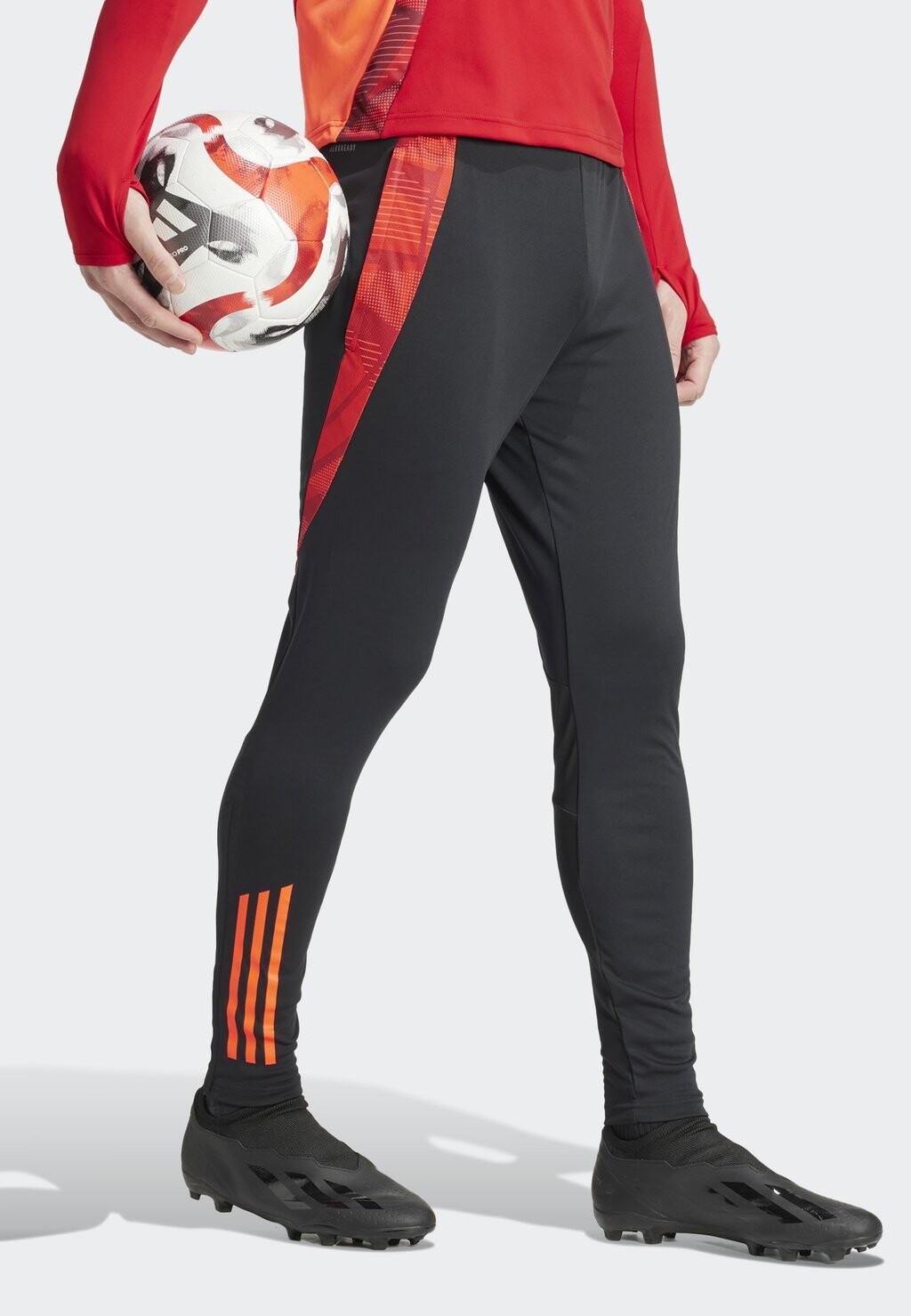 Спортивные брюки Tiro24 Competition Adidas, цвет black app solar red — фото 4