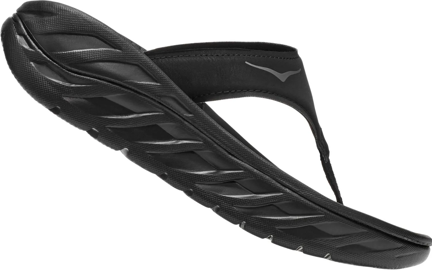 ORA Recovery Женские шлепанцы HOKA, Black/Dark Gull Gray — фото 4