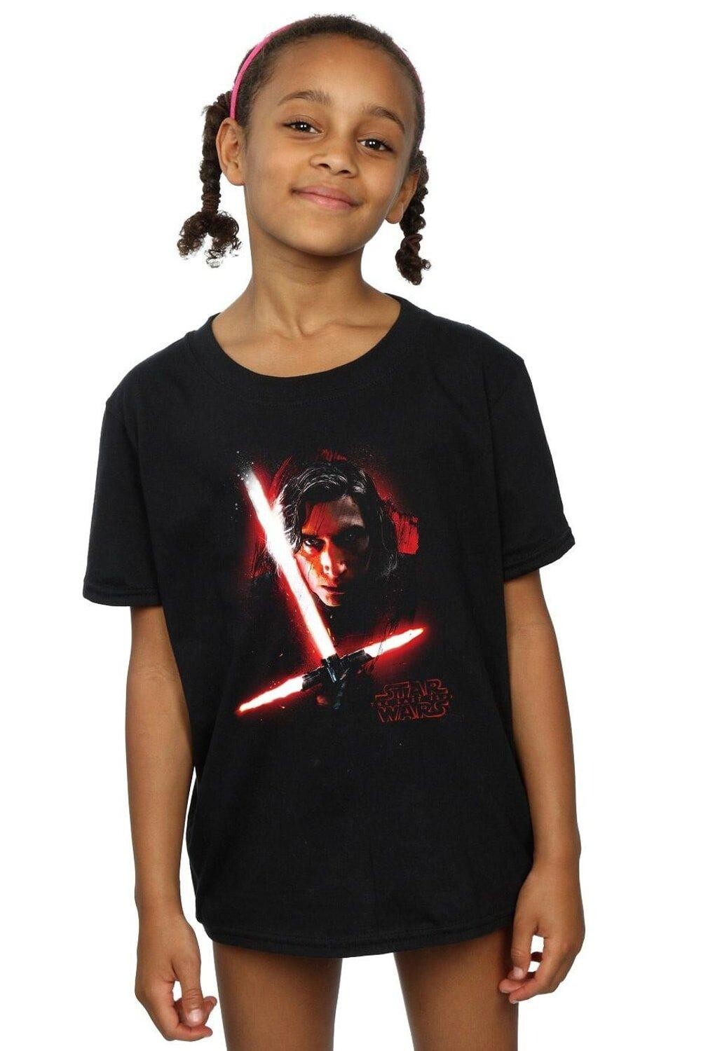 

Футболка из хлопка с начесом «Последний джедай Кайло Рен» Star Wars, черный
