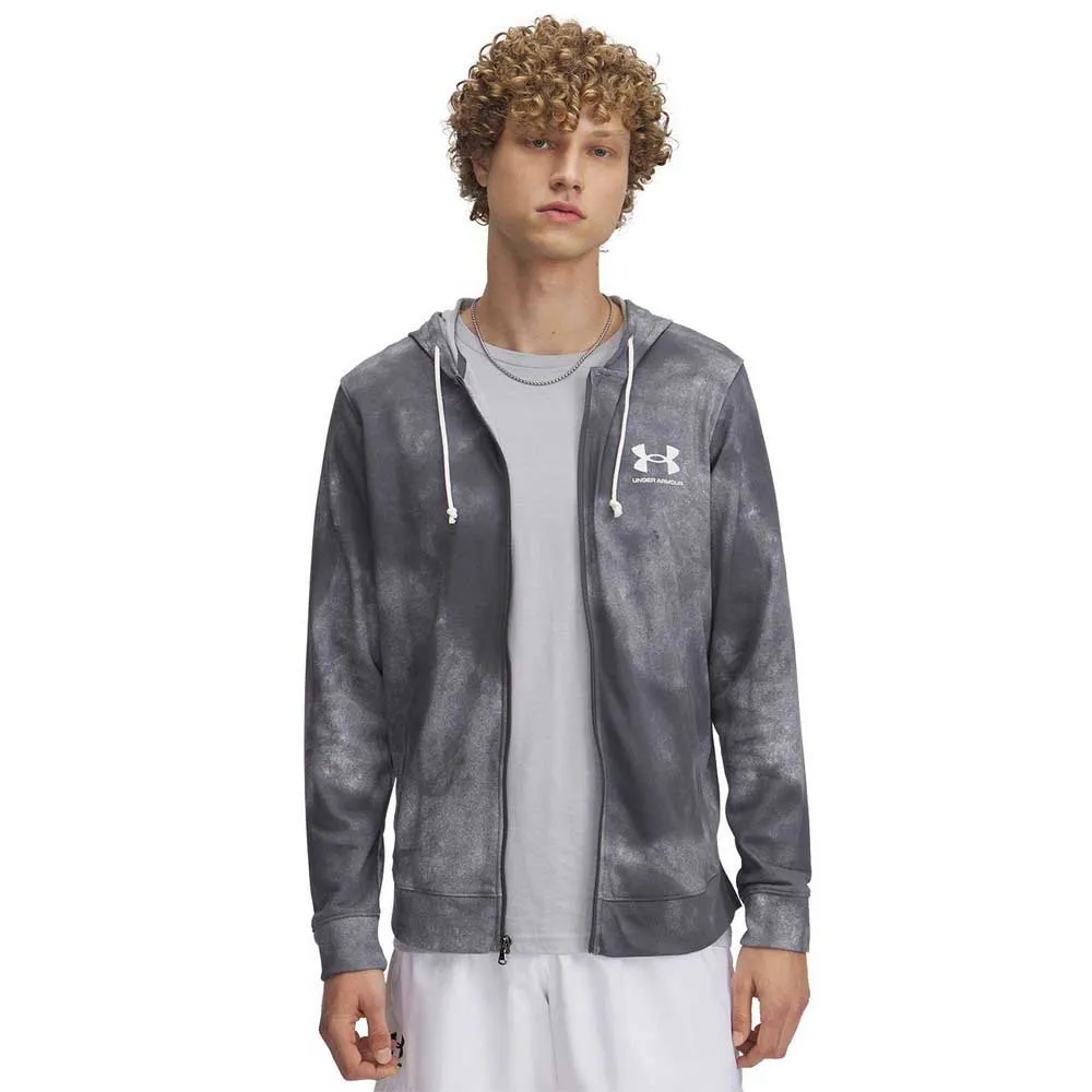 

Толстовка Under Armour Rival Terry AOP full zip, серый