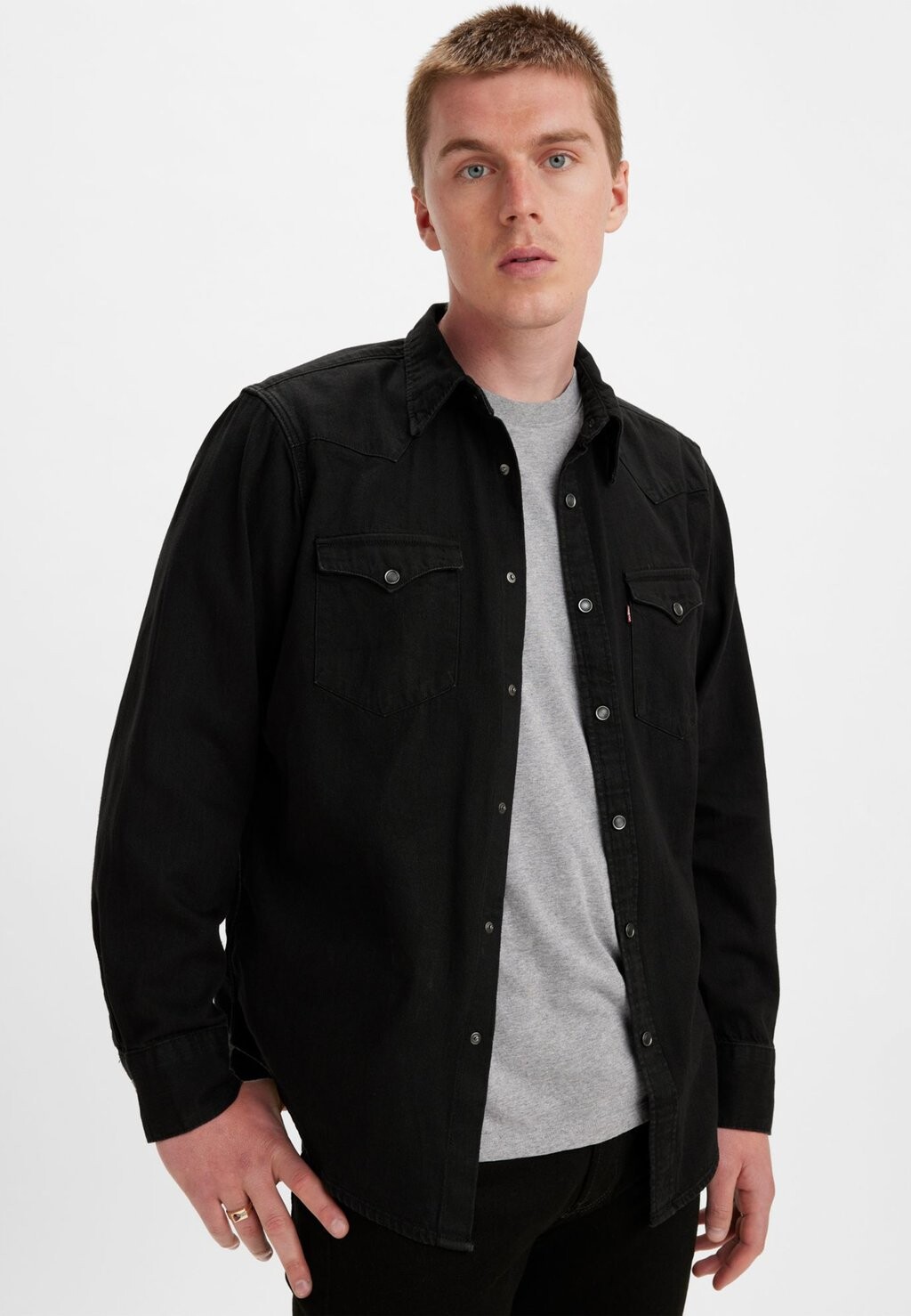 

Рубашка BARSTOW WESTERN STANDARD Levi's, цвет marble black denim rinse