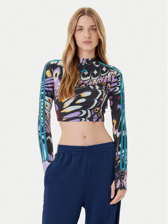 

Блузка slim fit Farm Rio JL8649 Adidas, мультиколор