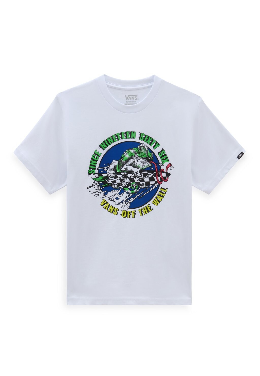 

Футболка с принтом RIPPING LIZARD SS. Vans, цвет white