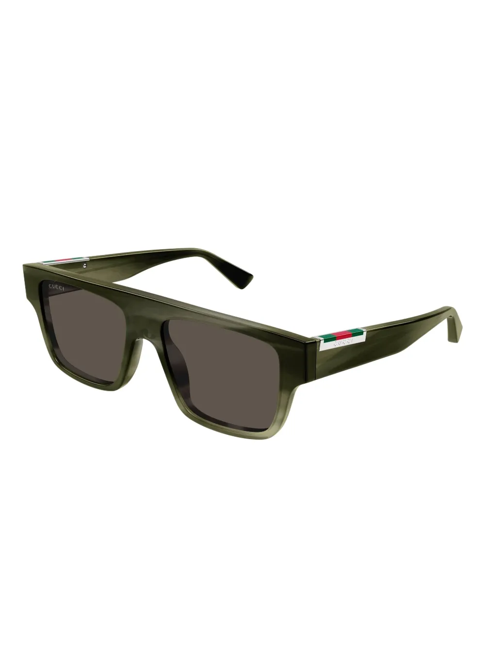 Квадратные солнцезащитные очки GG1960S Gucci, зеленый — фото 2
