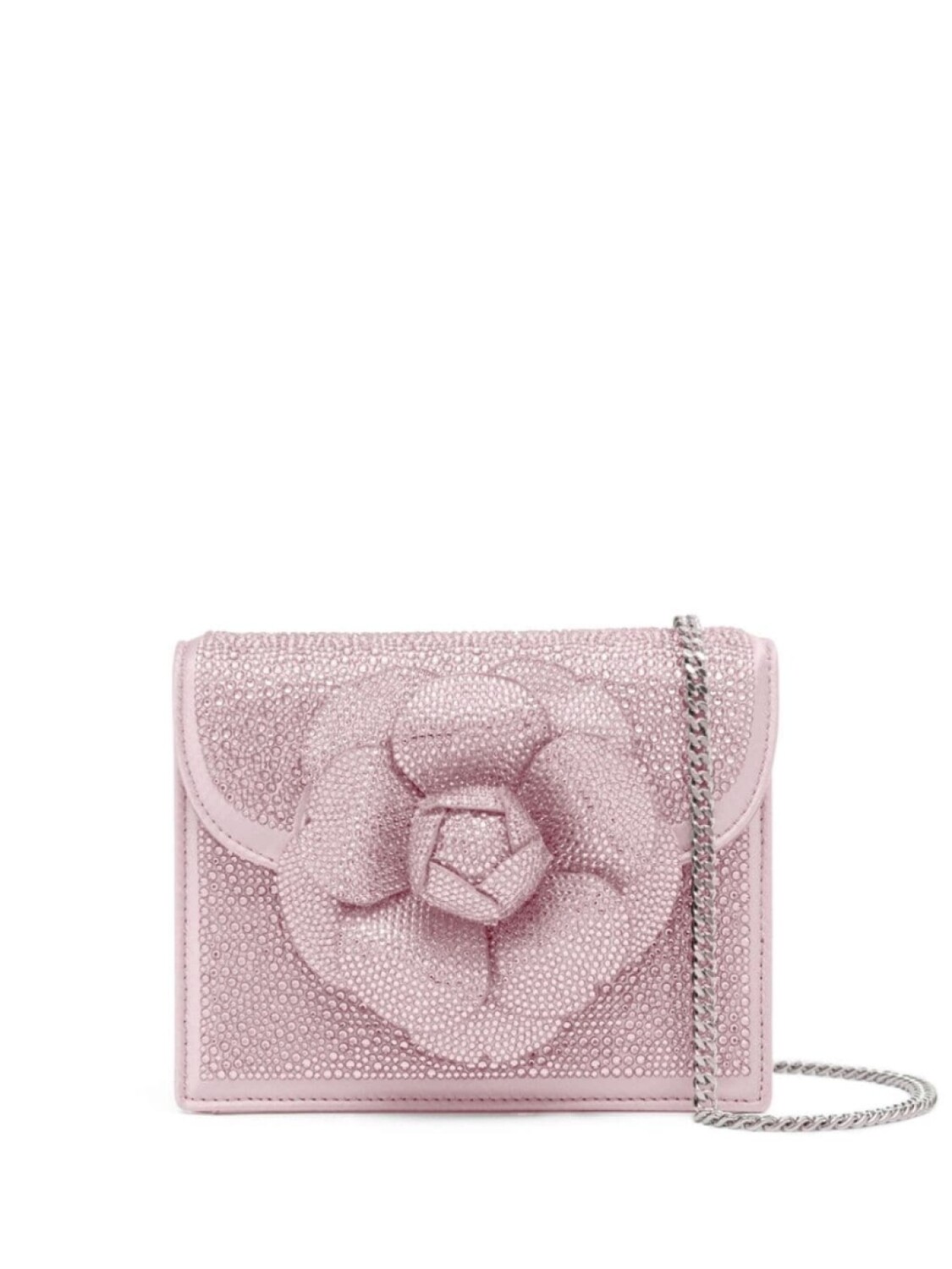 

Oscar de la Renta декорированная мини-сумка Tro, розовый