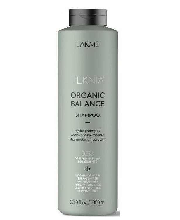 

Шампунь Lakme Teknia Organic Balance Vegan Formula, увлажняющий шампунь на каждый день, 1000 мл