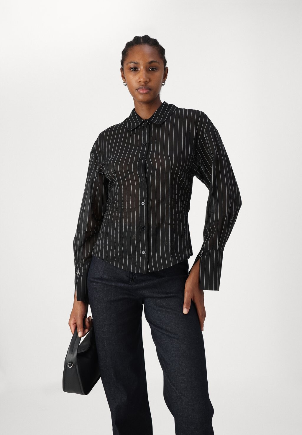 

Блузка на пуговицах CAMICIA Patrizia Pepe, черный