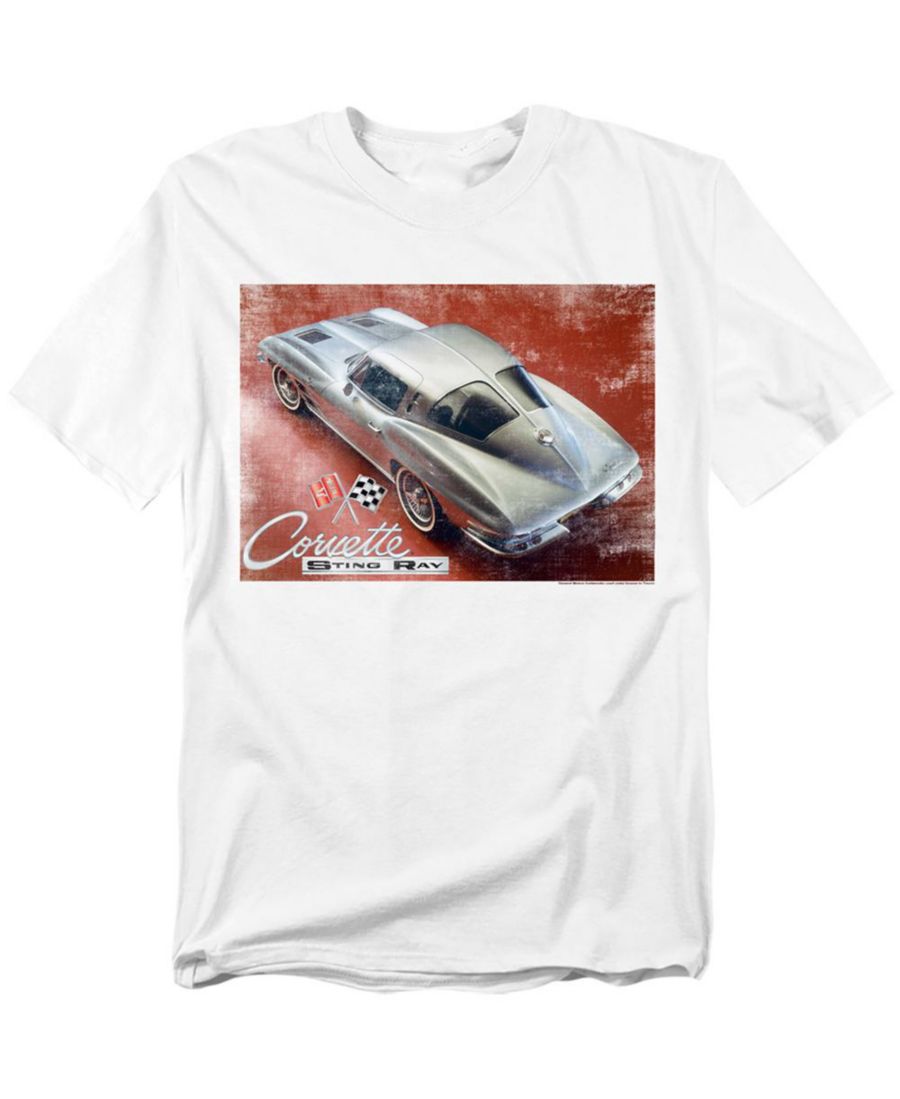 

Мужская футболка с изображением ската Corvette, White, Белый, Мужская футболка с изображением ската Corvette, White