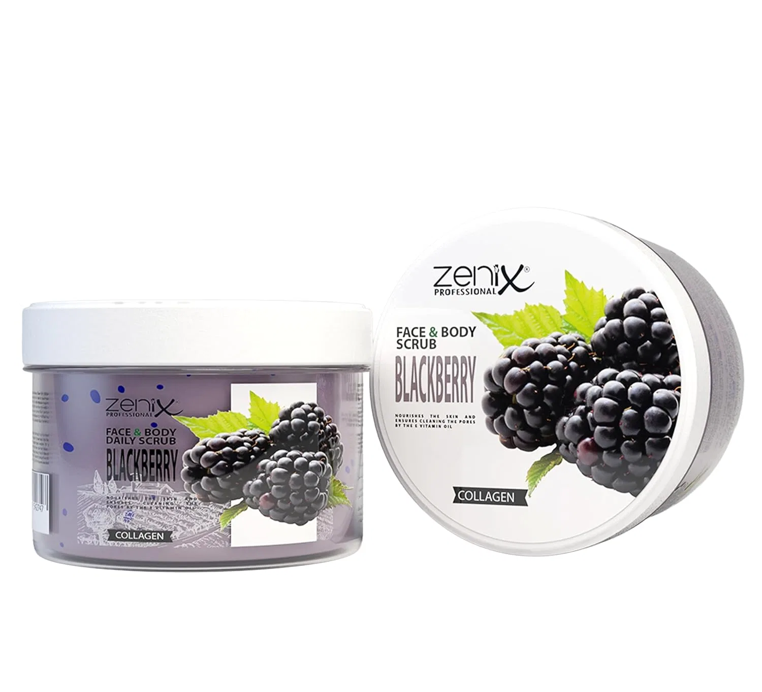 Скраб для лица и тела Zenix 275 мл (ежевика) Zenix