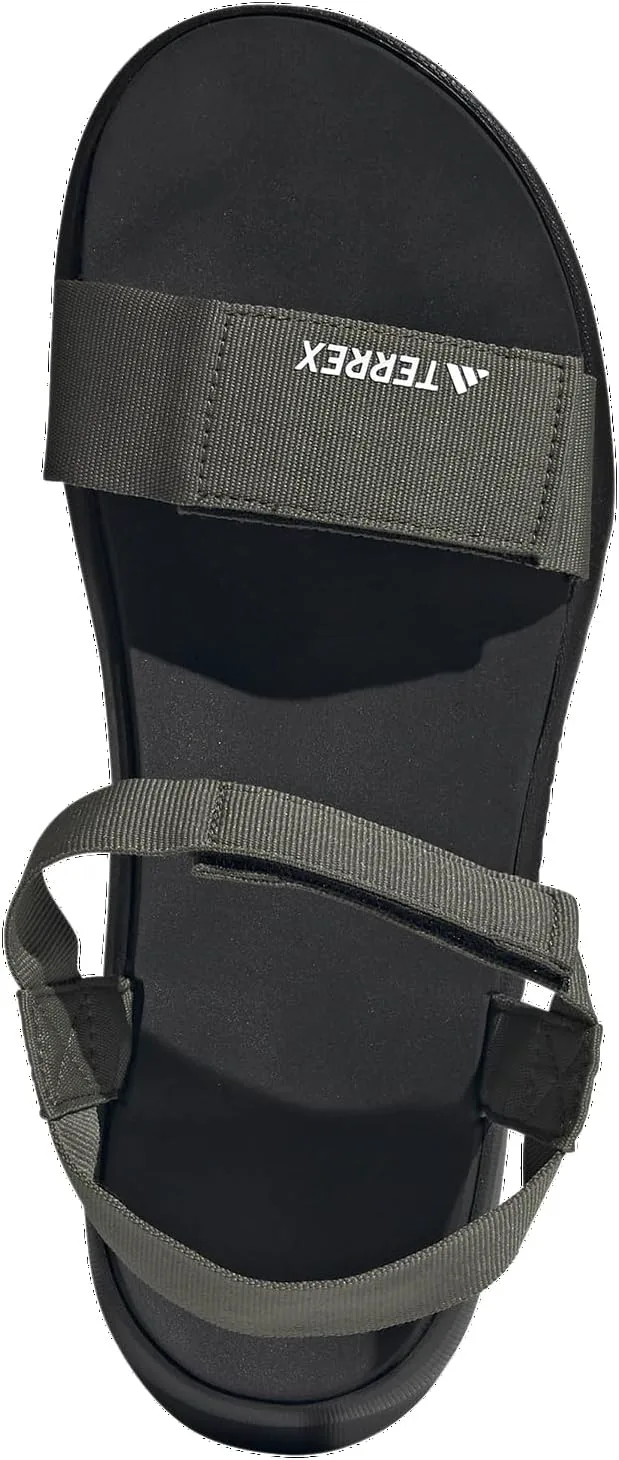 Мужские сандалии Adidas Terrex Hydroterra Light River повседневные - черные, черный/оливковый/белый — фото 4