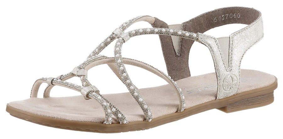 Сандалии с ремешками Rieker, Light beige
