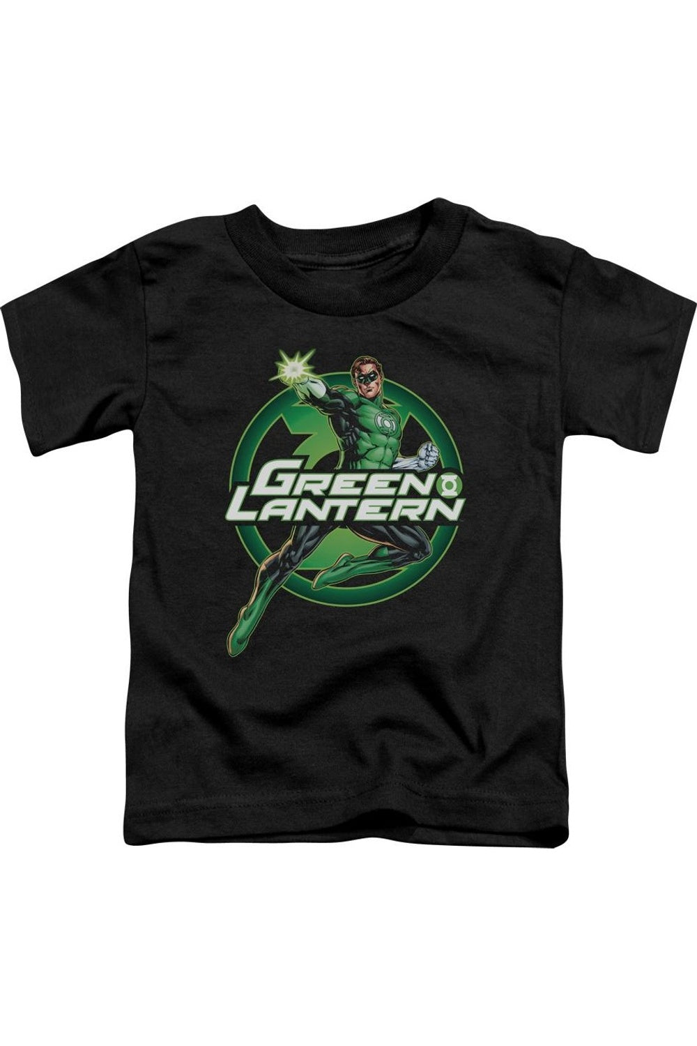 

Футболка с коротким рукавом для малышей "Лига справедливости Америки" с эффектом свечения фонаря Gildan, черный