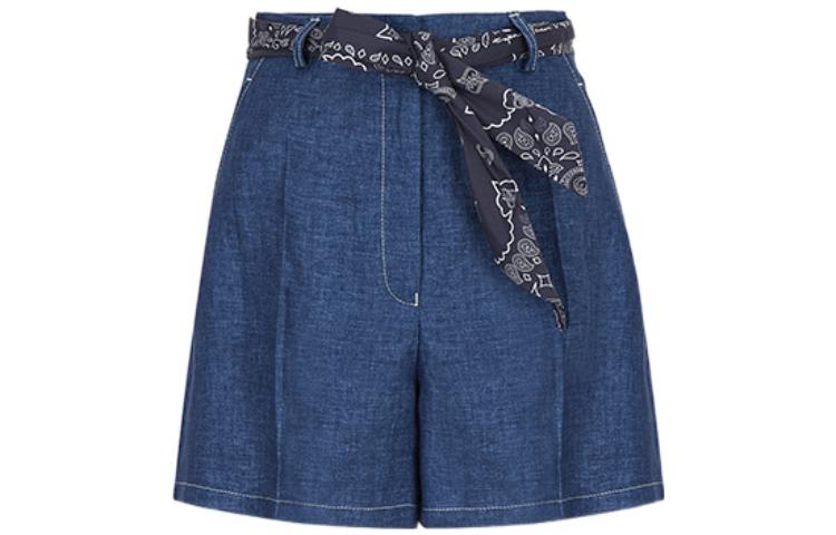 EMPORIO ARMANI Джинсовые шорты SS22 женские голубые — фото 3