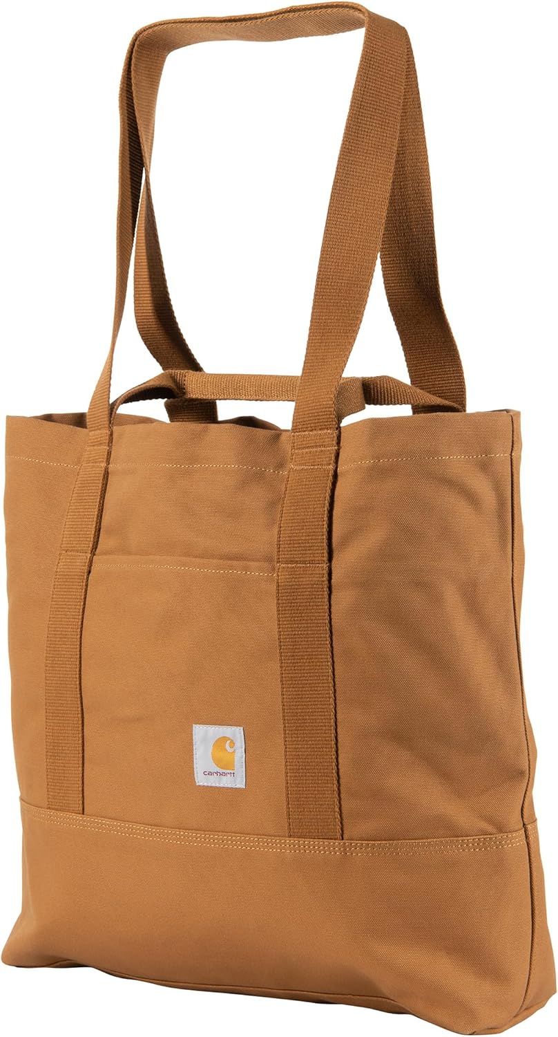 

Сумка-тоут Carhartt Vertical 18L, материал Firm Duck Cotton, с ручкой и наплечным ремнем, Carhartt Brown