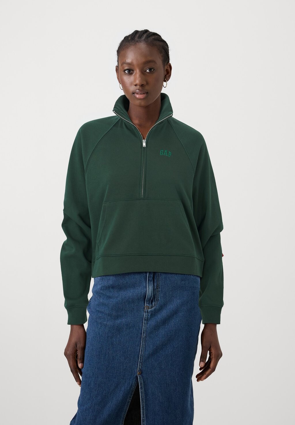 

Толстовка LOGO QUARTER ZIP GAP, зеленый