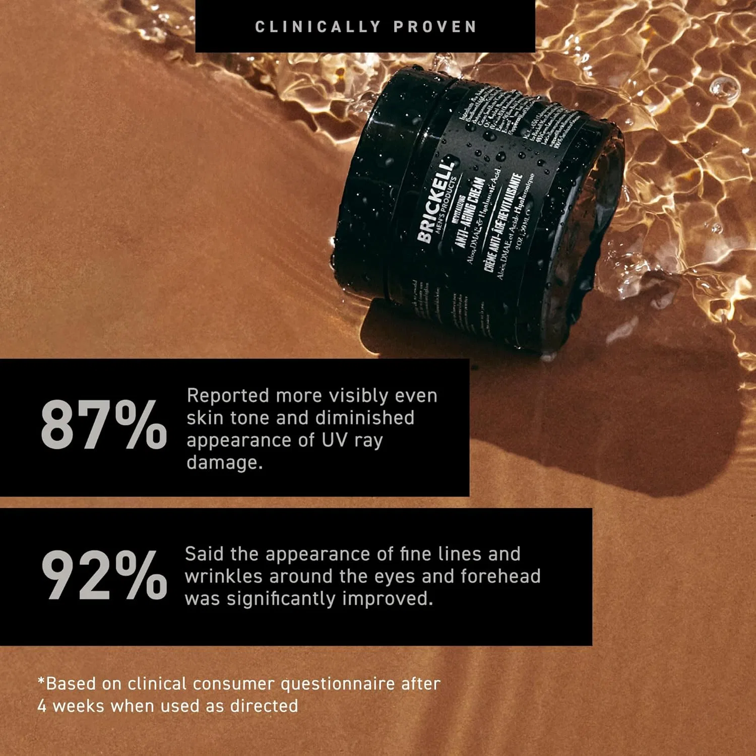 Крем для лица Brickell Men's Products — Мужской ревитализирующий антивозрастной ночной — фото 4