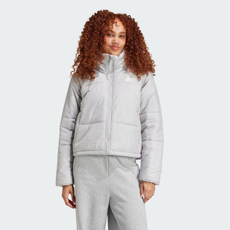 Термо пуховик ADIDAS SPORTSWEAR Outdoor Jacket Bsc Insulated, серый — фото 2