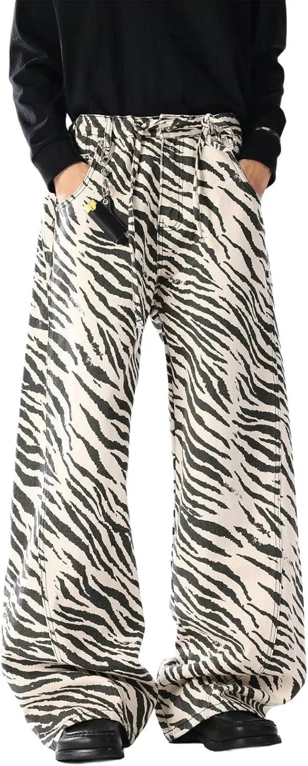 Джинсы мешковатые Zebra, белые