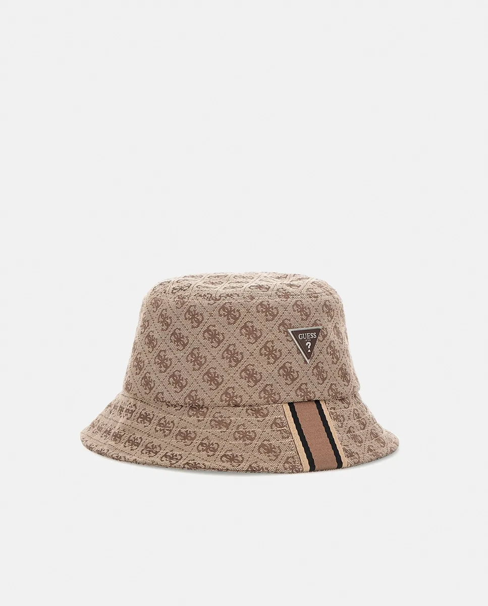 

Жаккардовая мужская шапка Amsterdam Rain Guess, коричневый