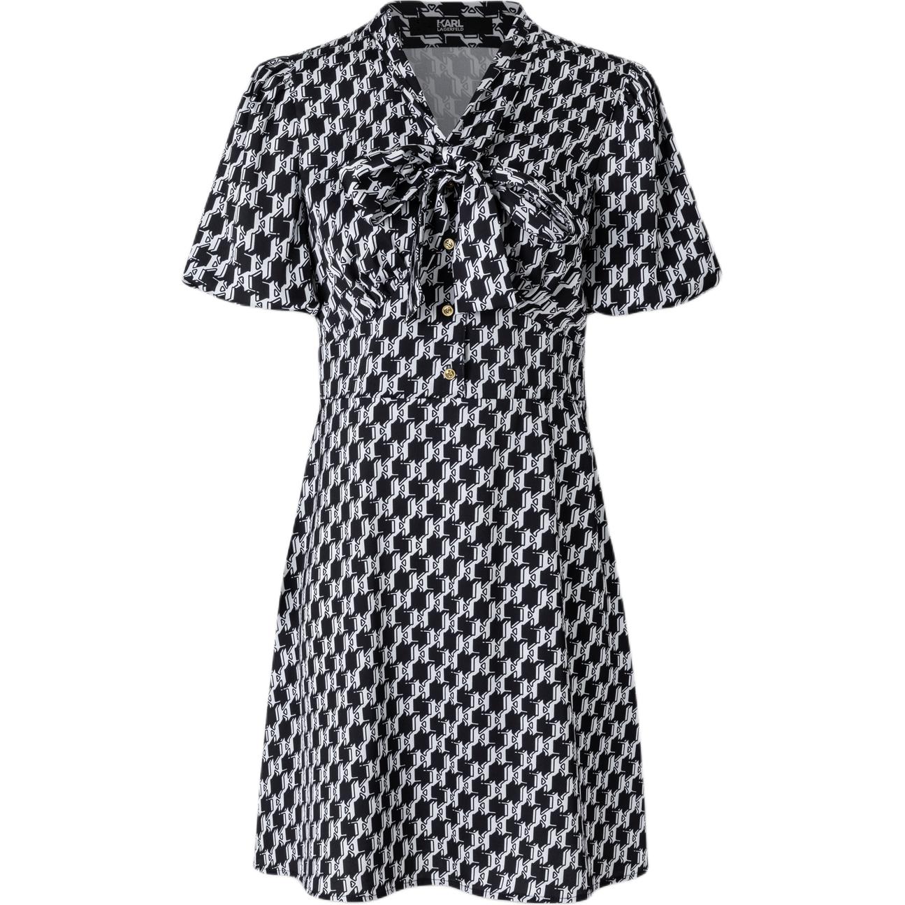 

KARL LAGERFELD / Karl Lagerfeld Jeans Платье с коротким рукавом KARL LAGERFELD черно-белое